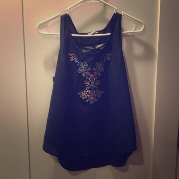Floral Navy Top for Spring/ Summer - Picture 1 of 1